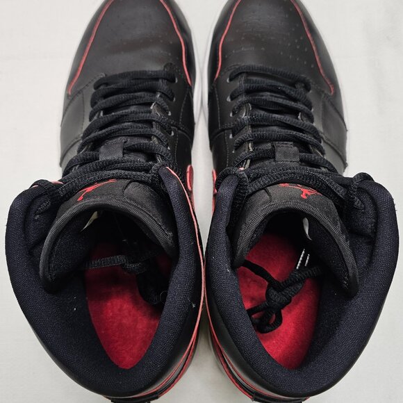Nike Air Jordan 1 Retro Mid Black Red Shoes Sneakers 554724-009 Men\'s Size 11.5 main image 5
